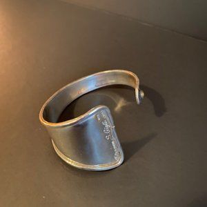 Sterling Silver Italian Modernist Bracelet
